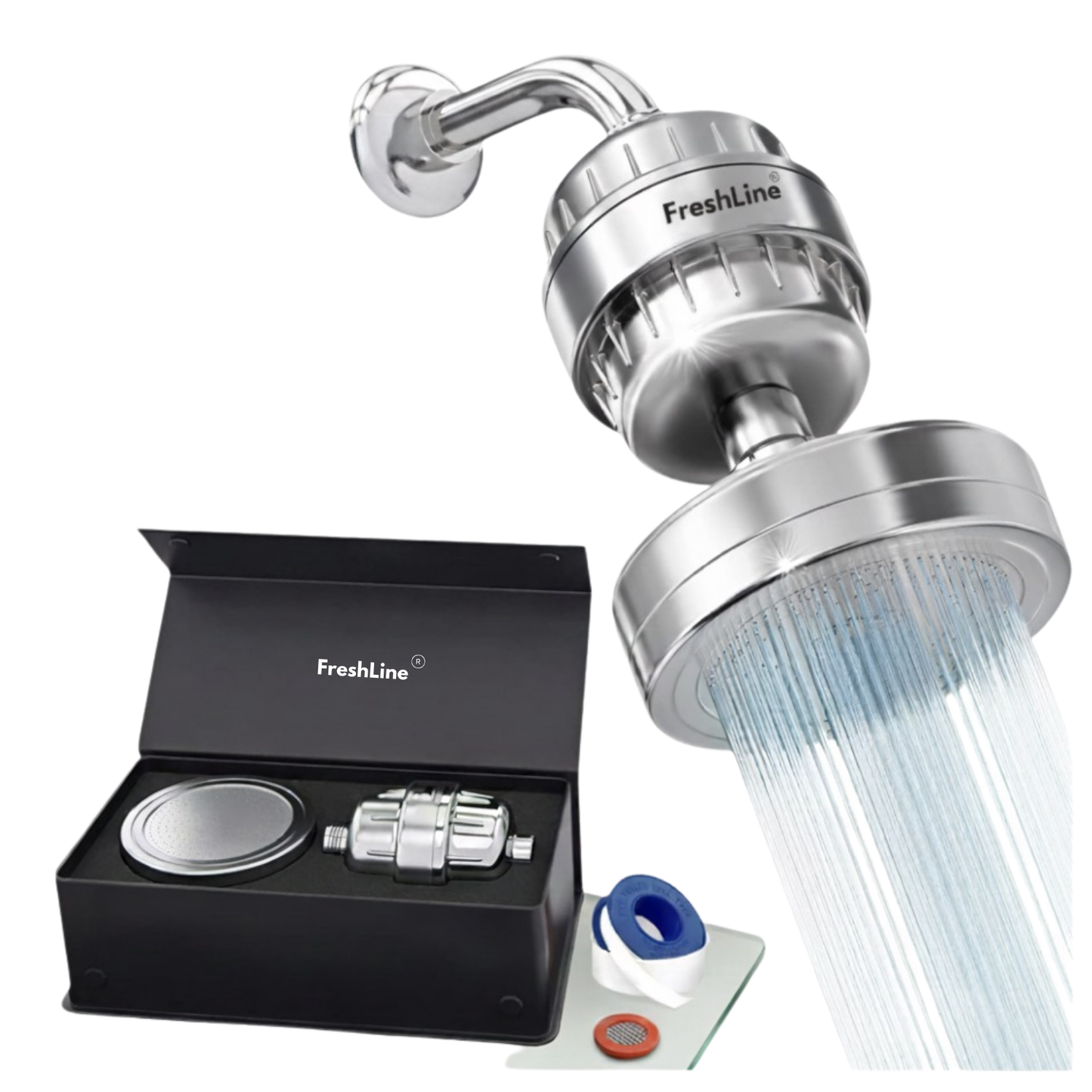 AquaPure Pro™ - Pommeau de douche filtrant - FreshLine®